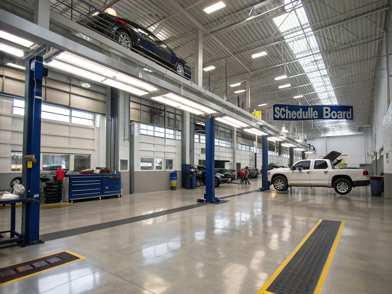 Modern 8 bay automotive repair facility